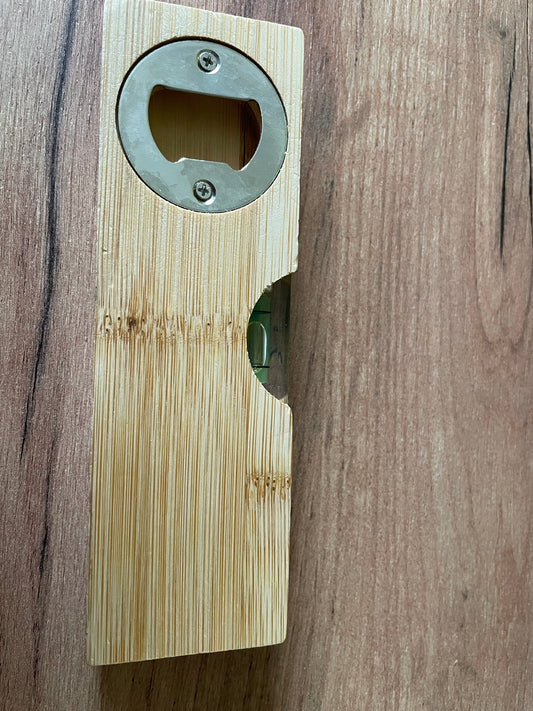 Wasserwage mit Spruch